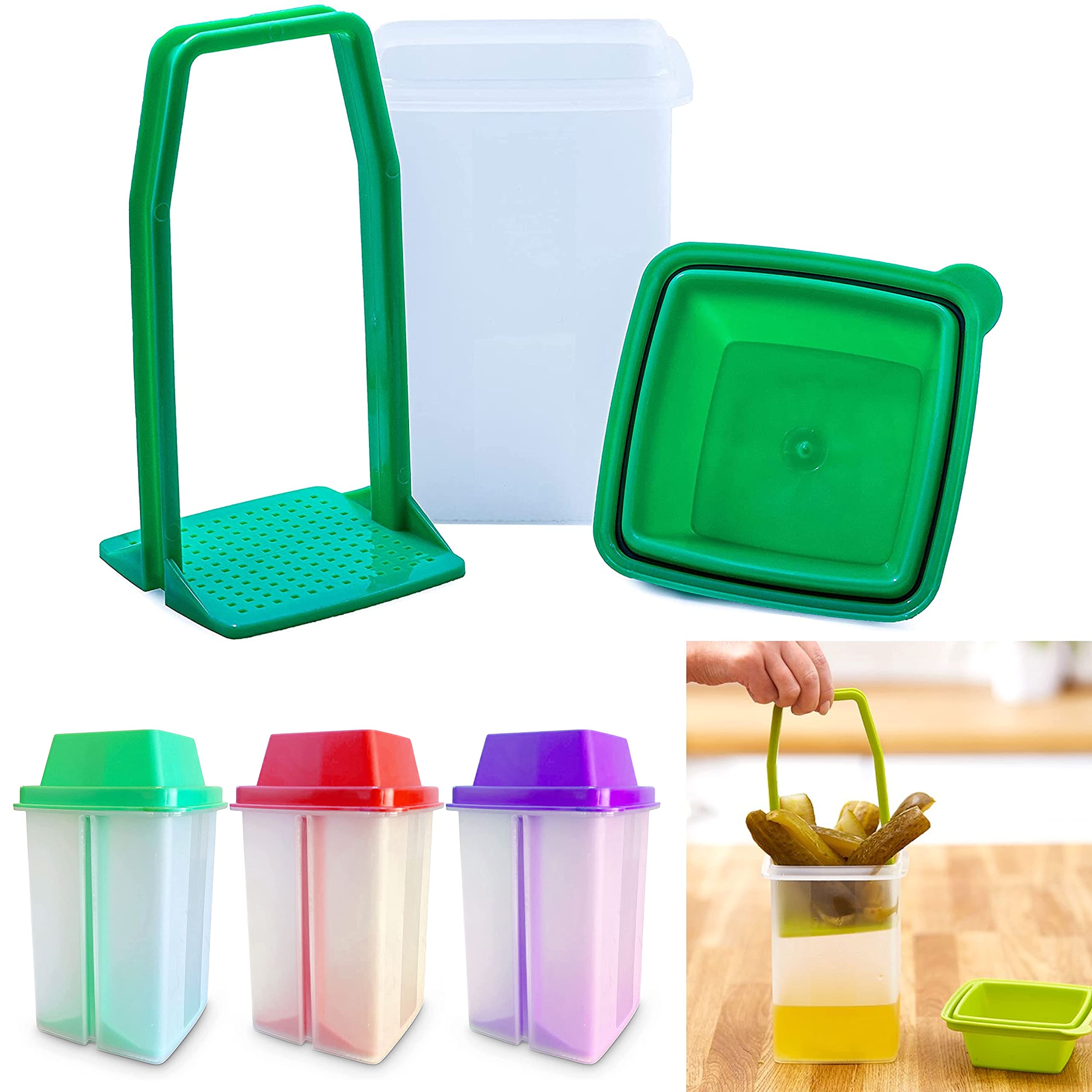 Generic contenedor compacto para cocina, fácil de limpiar y guardar.