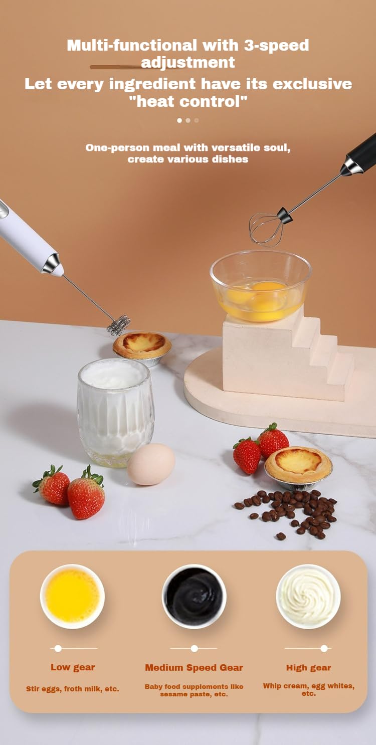 Accesorios del Batidor Genérico: frother y mini batidor para bebidas.