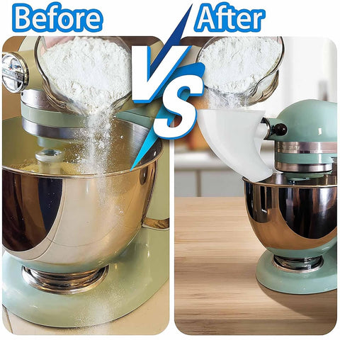 Embudo compacto para almacenamiento junto a la kitchenaid