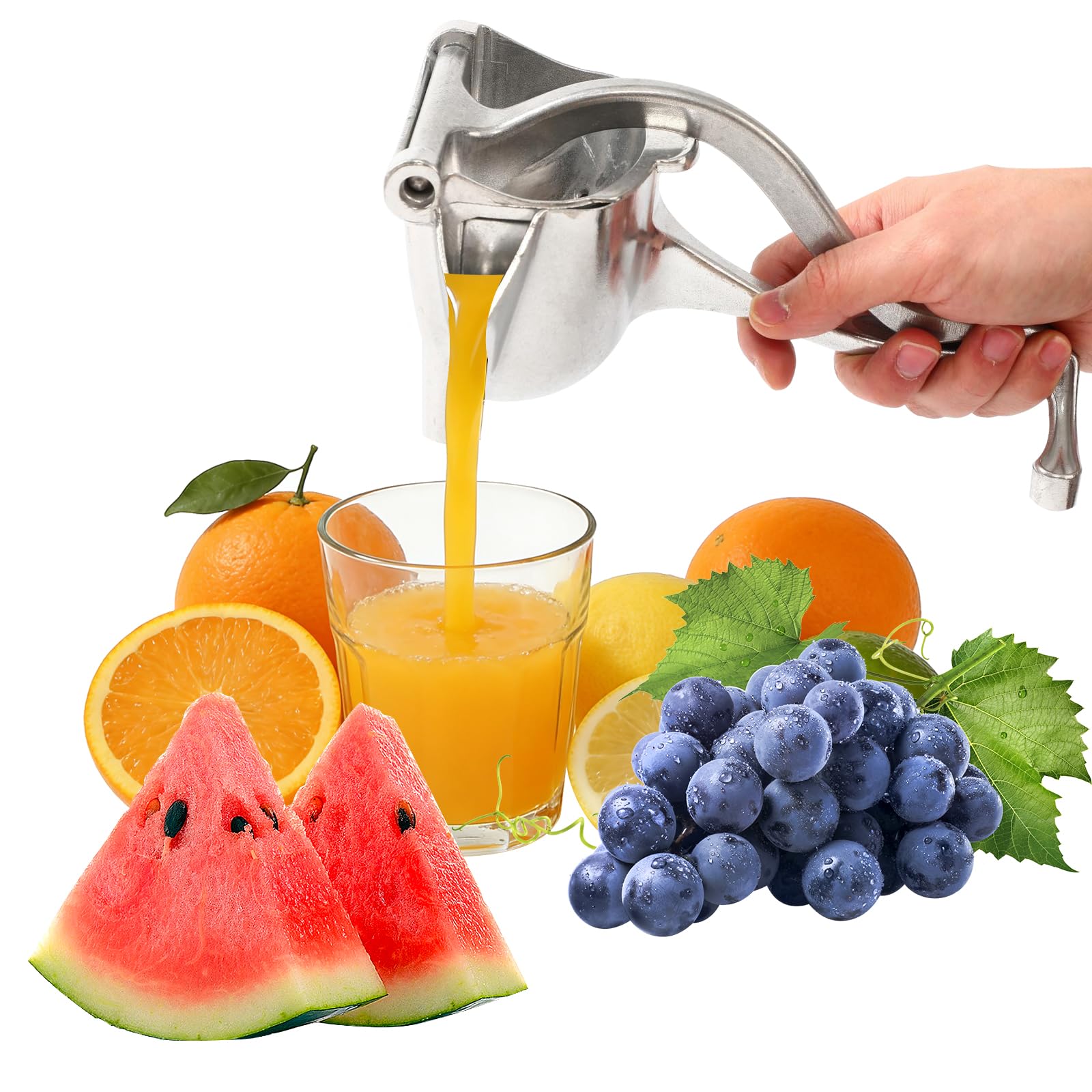 Exprimidor manual de aluminio Generic: extracción rápida de jugo de frutas