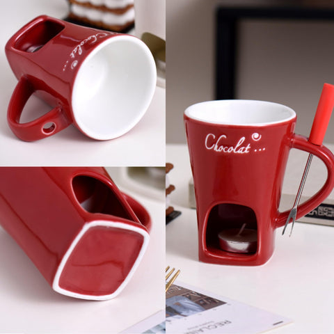 Diseño compacto de Fondue Cup Genérico para almacenar fácilmente