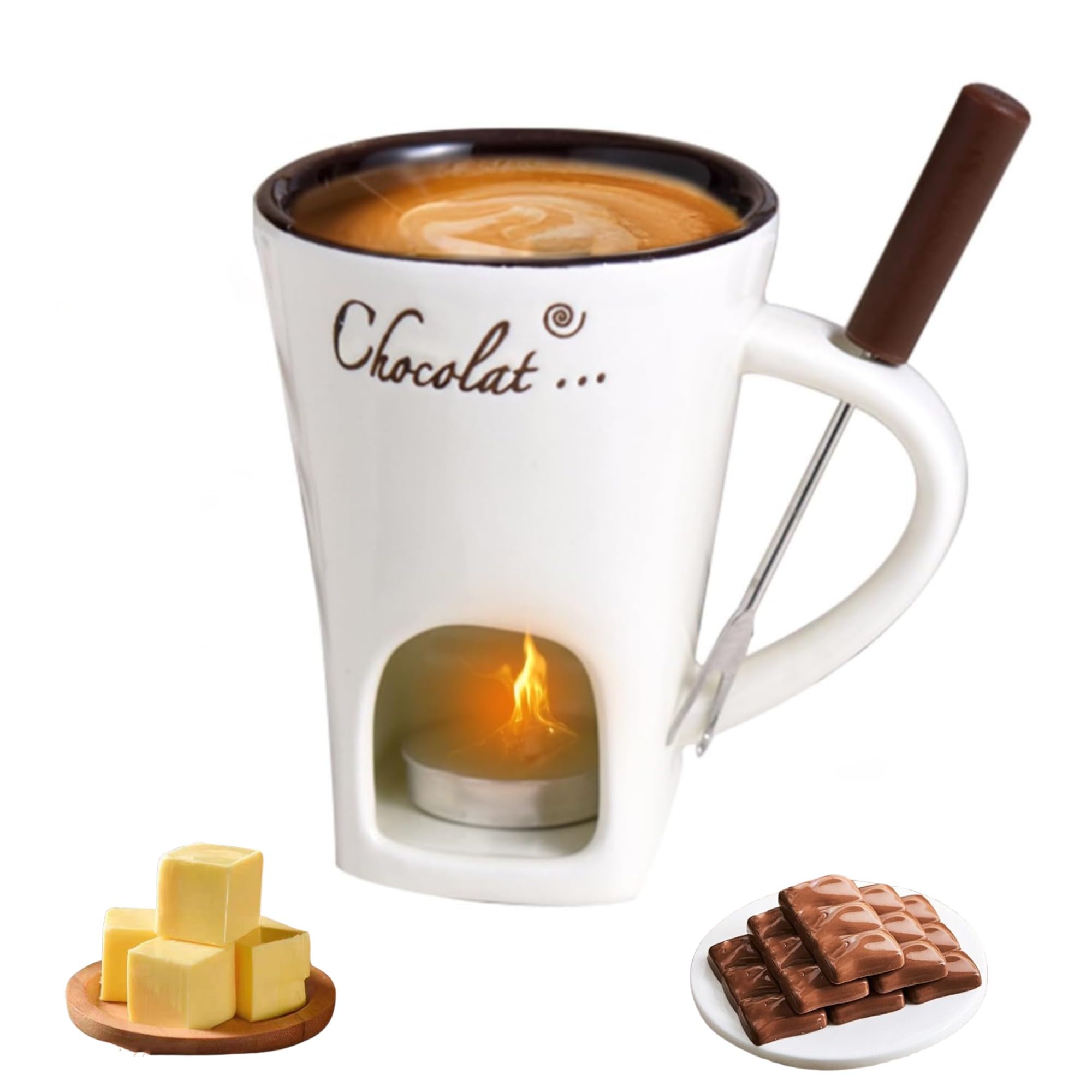 Fondue Cup Genérico para derretir chocolate, ideal para reuniones