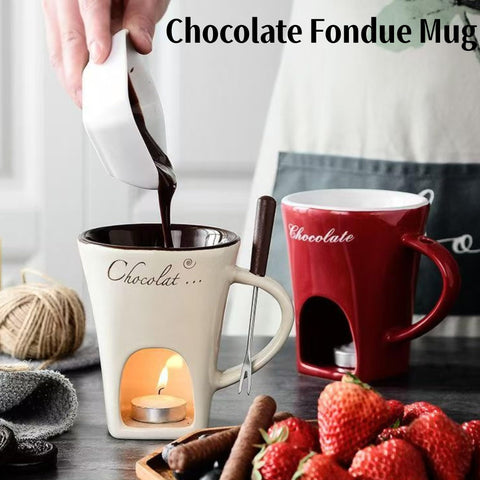 Fondue Cup Genérico con vela para calentamiento uniforme