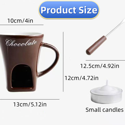 Generic fondue: vela incorporada para calor uniforme al derretir ingredientes.