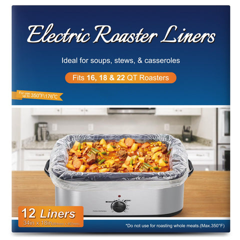 Generic forro desechable para roaster eléctrico, uso 16 cuartos para guisos fáciles.