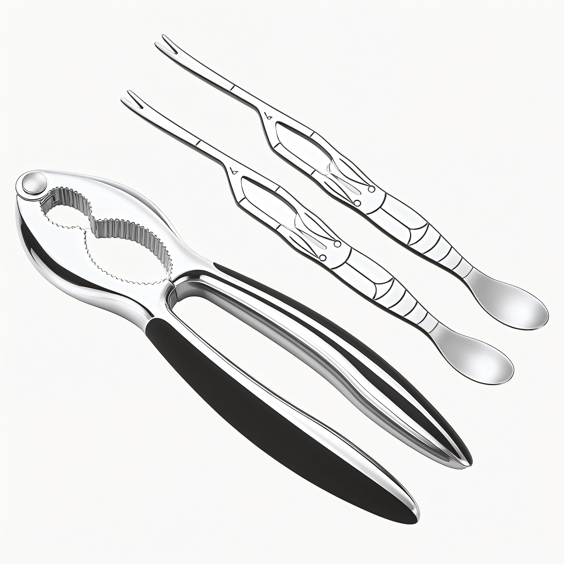 Generic: conjunto de herramientas para mariscos enfocado en cangrejo y langosta, resistente y práctico.