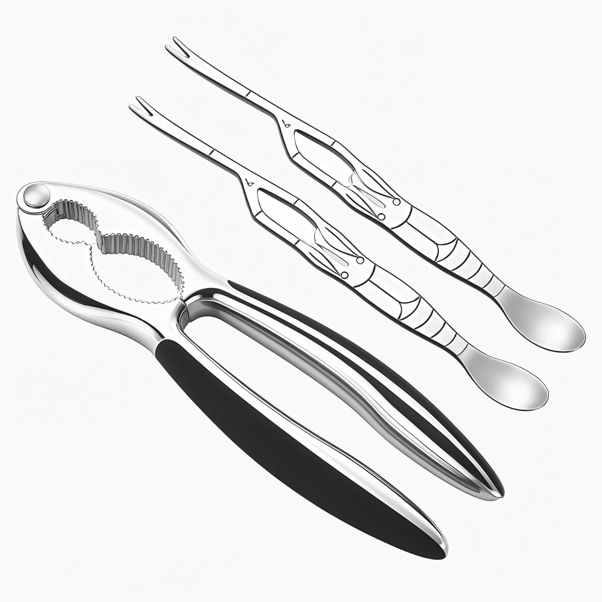 Generic: conjunto de herramientas para mariscos enfocado en cangrejo y langosta, resistente y práctico.