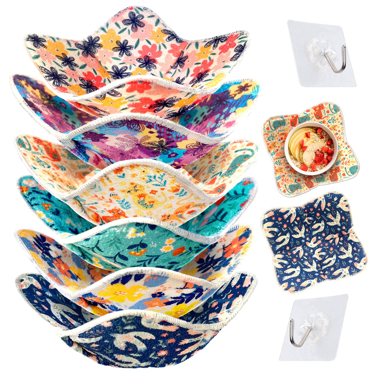 Generic funda tazon floral, ideal para mantener caliente la sopa en casa.