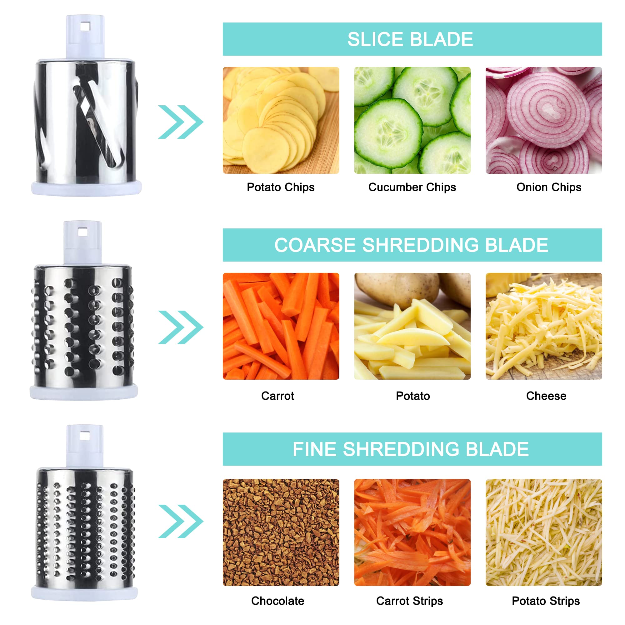 Generic Mandolina para Verduras con cuchillas para cortes uniformes.