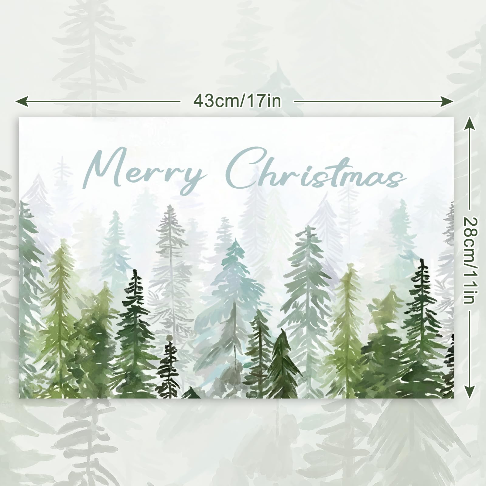 Manteles Generic diseño navidad en acuarela para decorar mesa