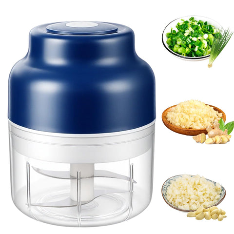 Generic picadora eléctrica para ajo y cebolla, portátil y de 250 ml para uso rápido.
