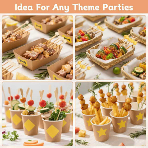 Decoración de bandejas con palillos Genéricos para eventos