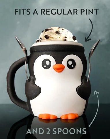 Generic pinguino helado, vista frontal; diseño adorable que agrada a niños y adultos.