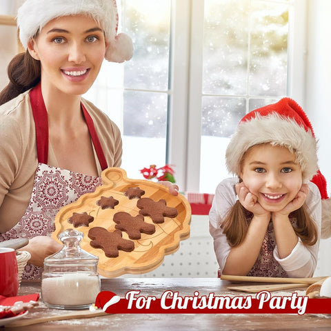 Generic detalle de Santa en la bandeja, perfecta para postres navideños.