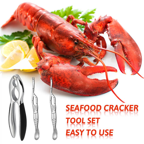 Generic: set de 3 piezas para cangrejo, langosta y mariscos.