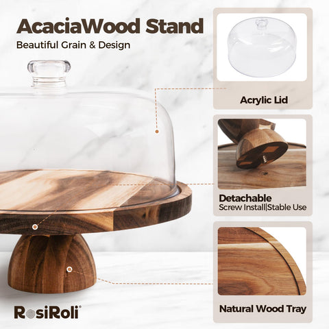 Generic: superficie de acacia no porosa facilita limpieza.