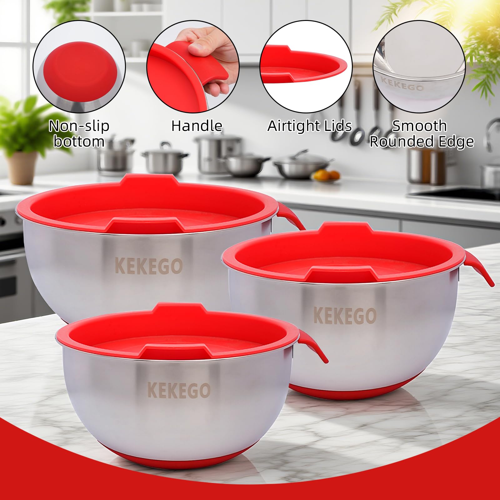 Generic tapas para tazones apilables, ahorra espacio en la cocina.