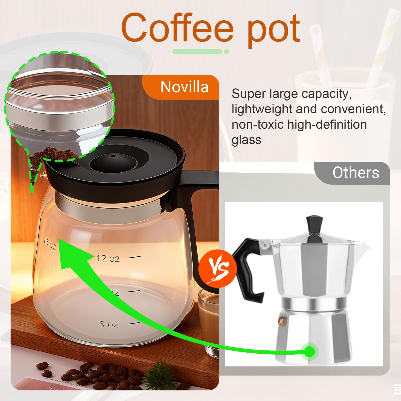 La taza genérica de café tiene mango ergonómico y resistencia al calor para uso cómodo.