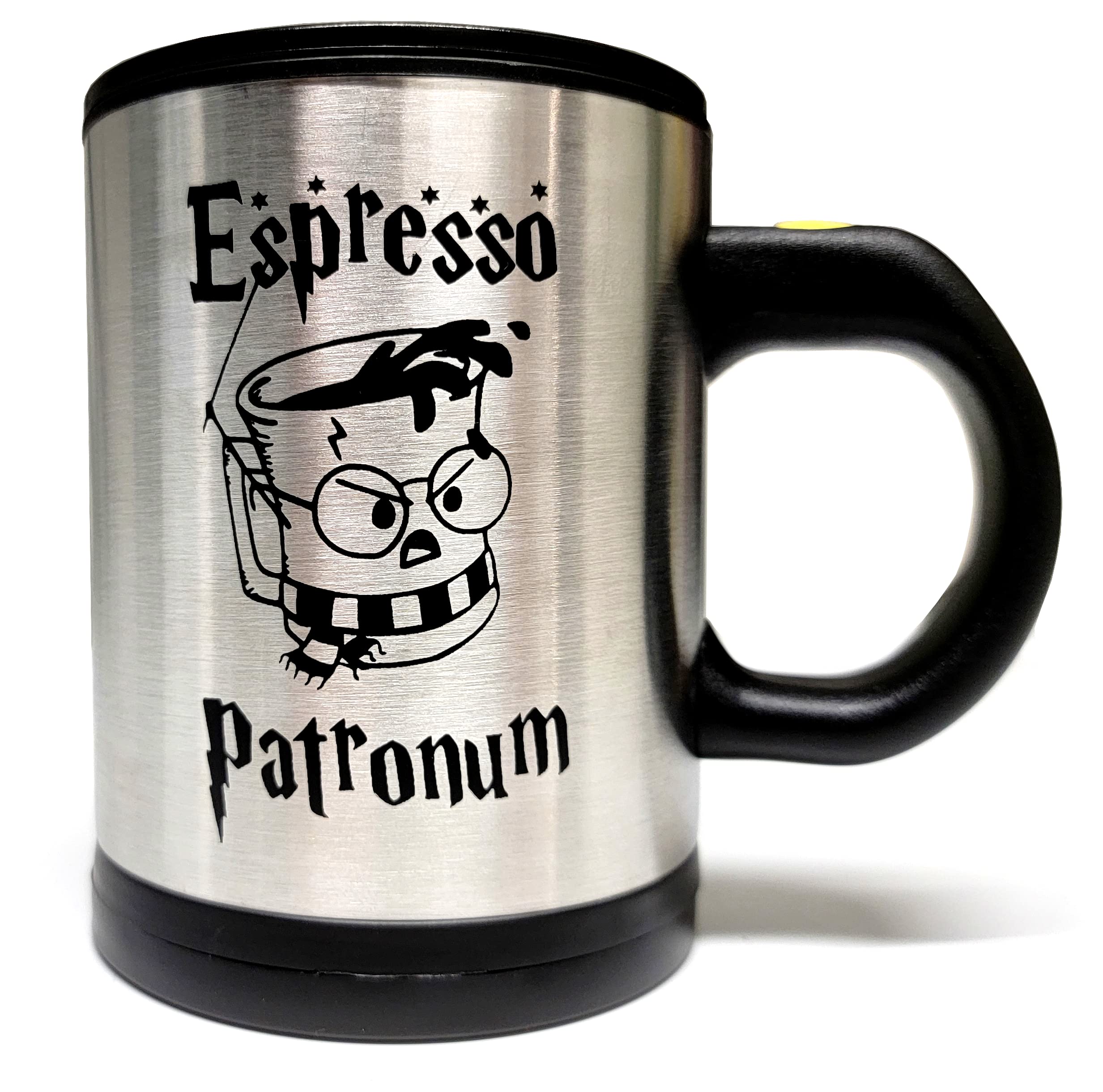 Taza Generic Espresso Patronum autoagitadora lateral con doble aislamiento para bebidas calientes