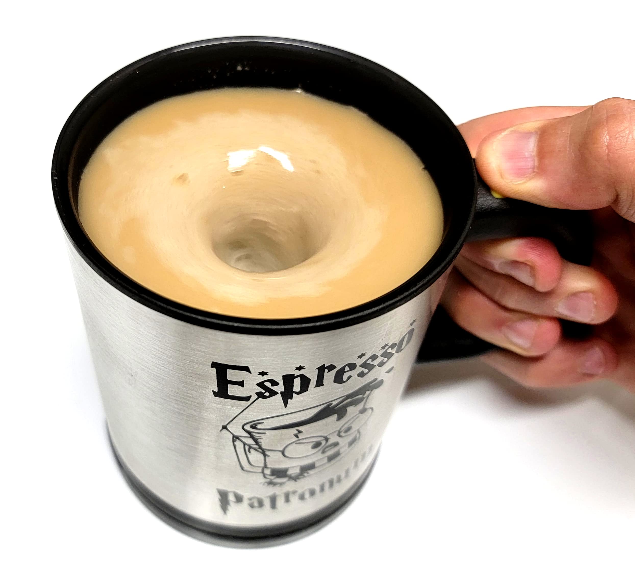 Tapa de la taza Generic Espresso Patronum autoagitadora para evitar derrames