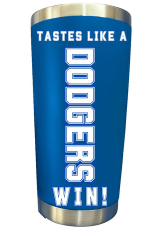 Tumbler Dodgers 20oz en acero inoxidable de Generic, ideal para bebidas frías o calientes.