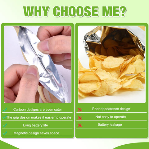 Generic práctica para casa: crea cierres instantáneos en snacks y vegetales.
