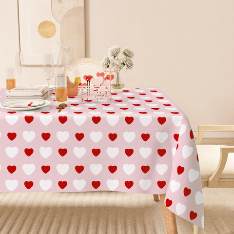 Mantel Genérico Día de San Valentín, fácil de lavar y resistente, ideal para eventos