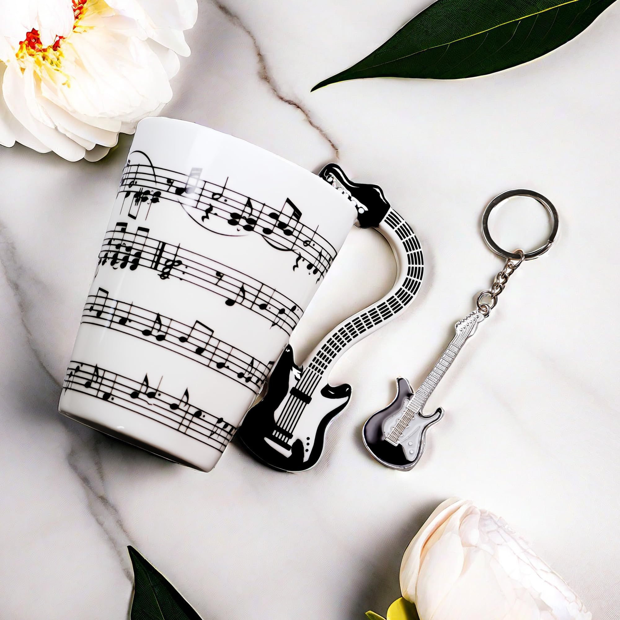 Taza Genérico guitarra apta para microondas, ideal para café matutino.