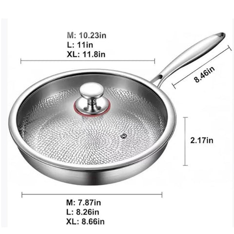 Diseño resistente del Pan Pro Titanio Martillado Genérico
