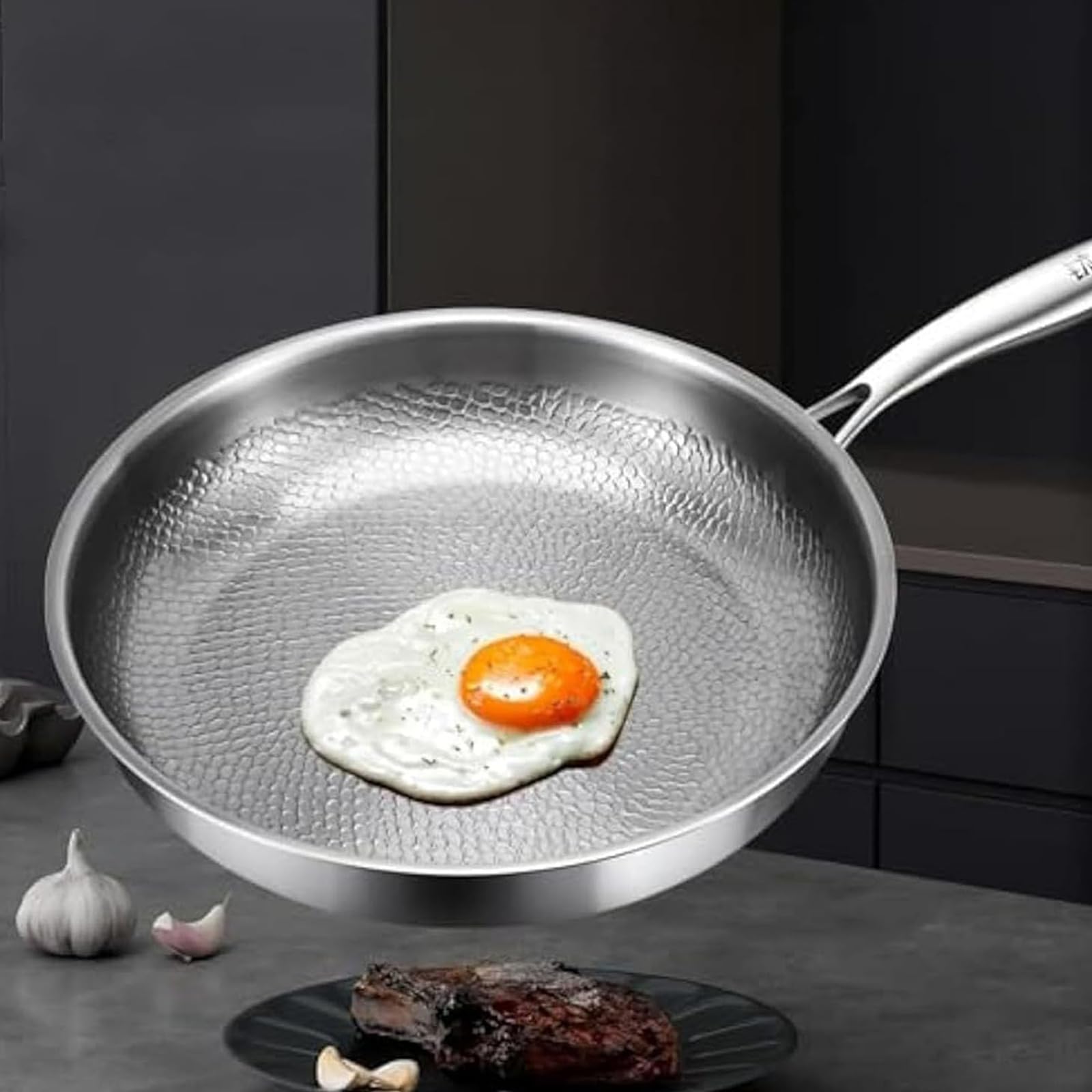 Pan Genérico Titanio Martillado Pro ideal para huevos fritos
