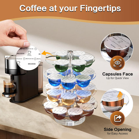Genew Compatibilidad Vertuo: organiza cápsulas Nespresso VertuoLine