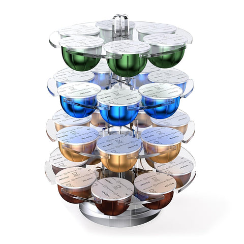 Genew Portacápsulas Acrílico Giratorio: acceso rápido a 28 cápsulas