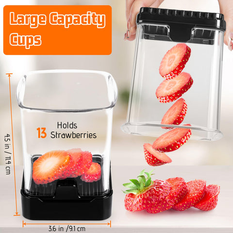 GENGCANG: cortador-fruta con nueve láminas de acero inoxidable para cortes uniformes