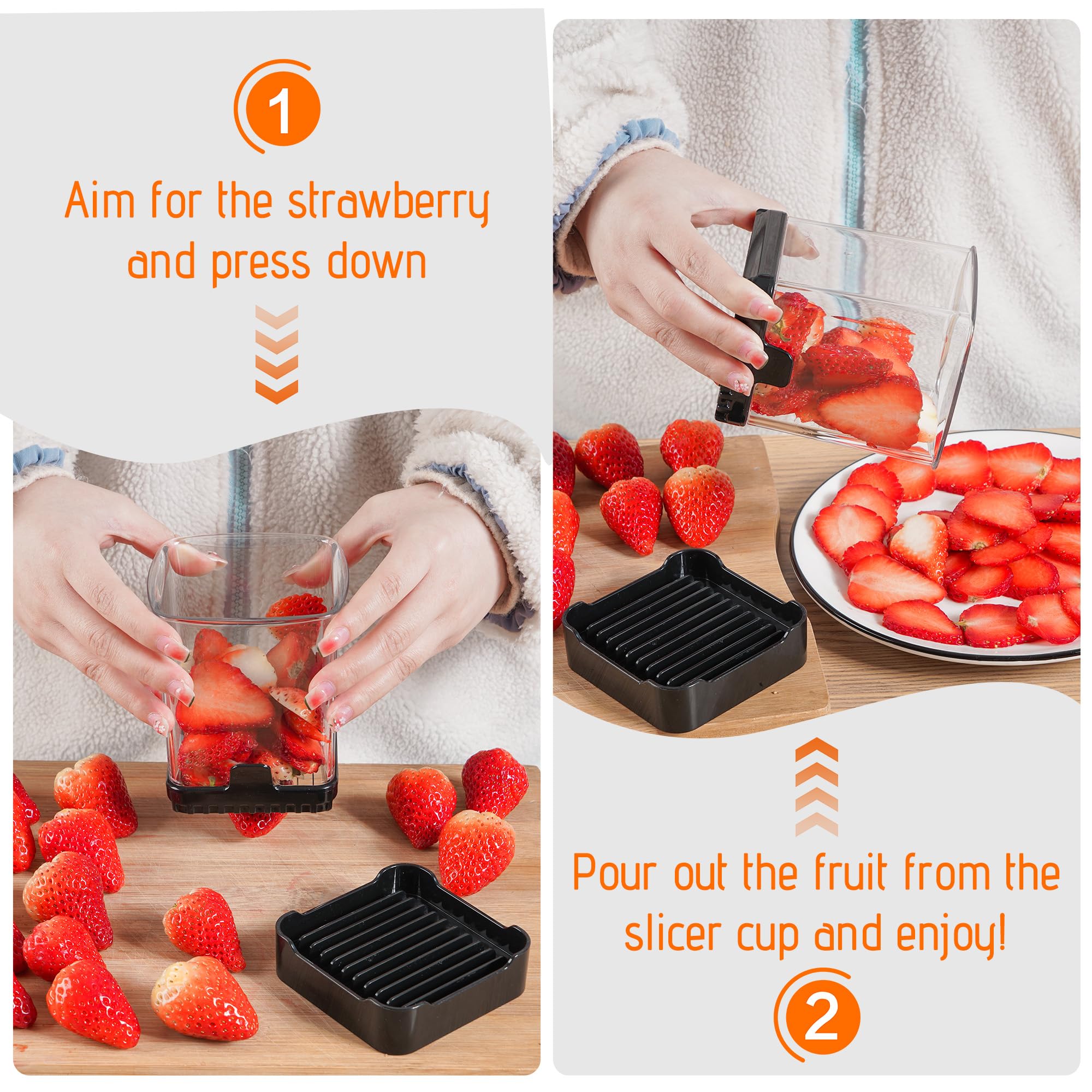 GENGCANG: corta frutas firmes en porciones uniformes de 6 mm