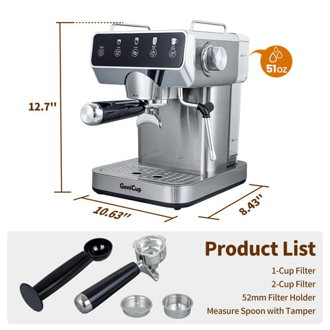 GeniCup cafetera apta para hogar y oficina