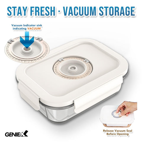 GENIEX contenedor vidrio 1L para porciones y salsas