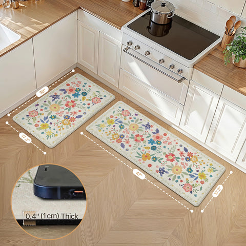 Genimo tapete de cocina impermeable evita derrames y protege el suelo.