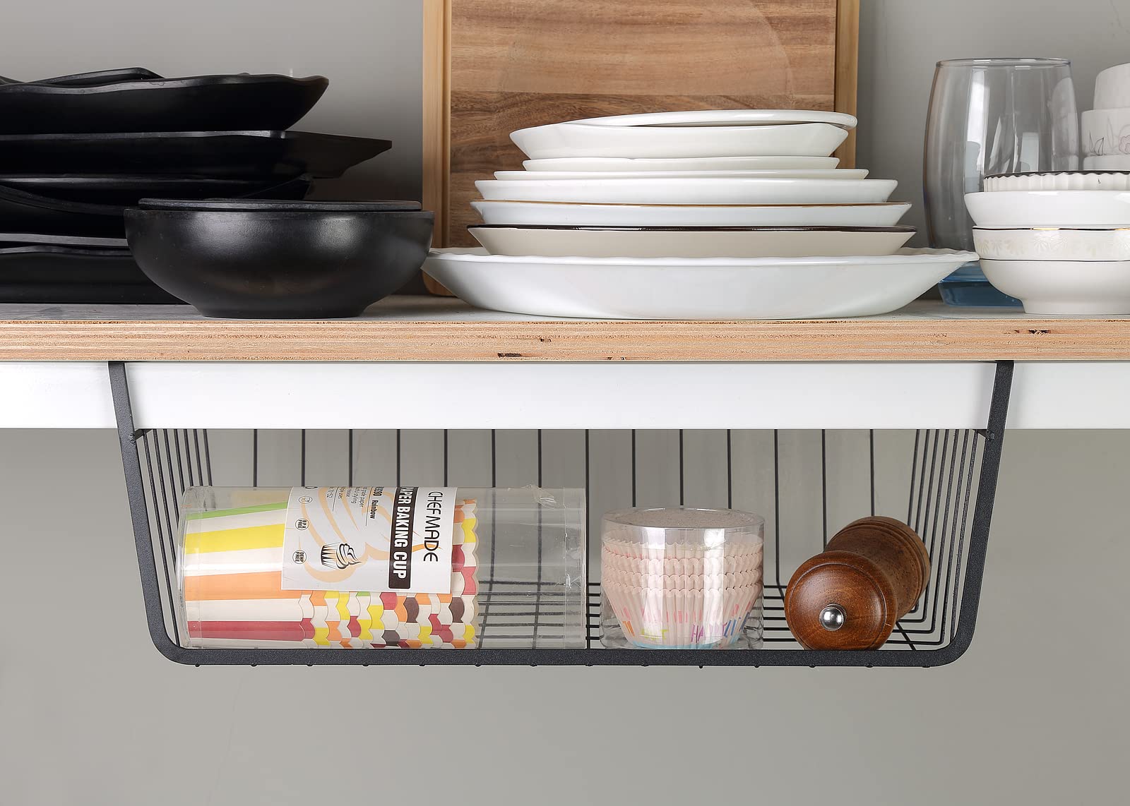 GENIYA organizador compacto para cocina, ideal para frutas, aperitivos y especias