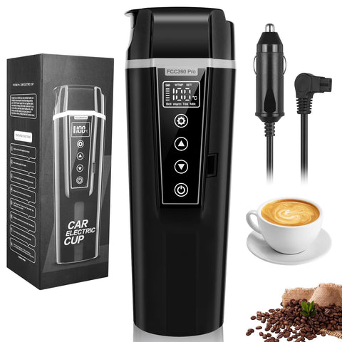 Genround vaso termico electrico para coche, compacto y práctico para viajes.