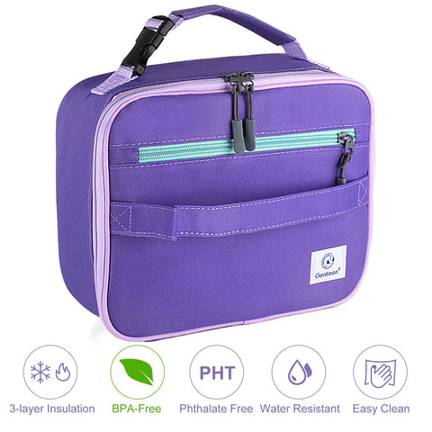 Genteen bolsa de almuerzo fácil de limpiar con paño húmedo.