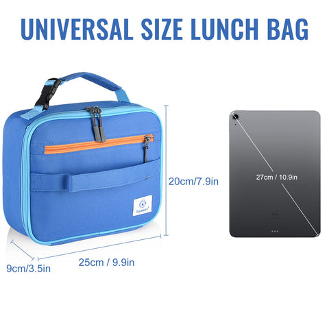 Mango acolchado y asa ajustable en bolsa de almuerzo Genteen para llevar cómodamente.