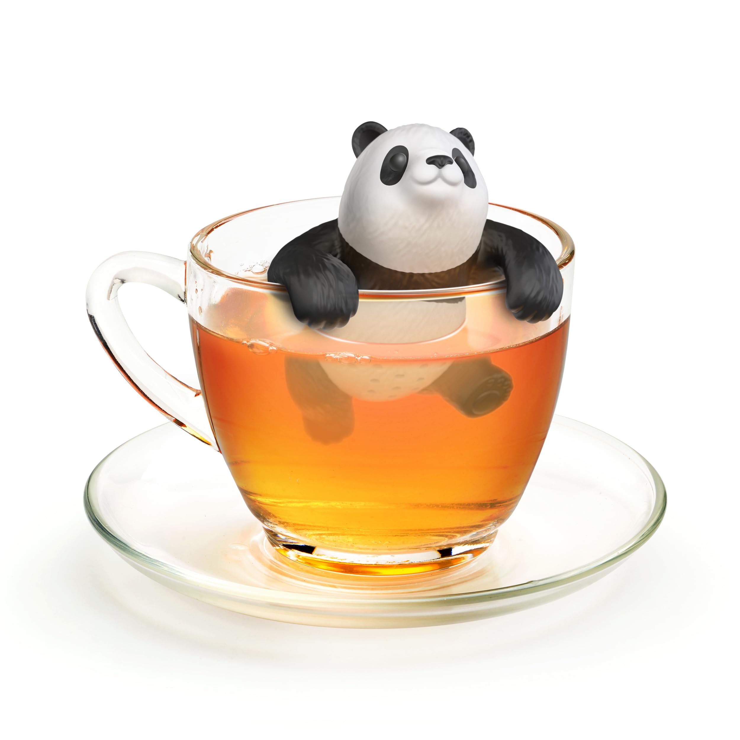 Regalo encantador en caja colorida, perfecto para amantes del té y panda