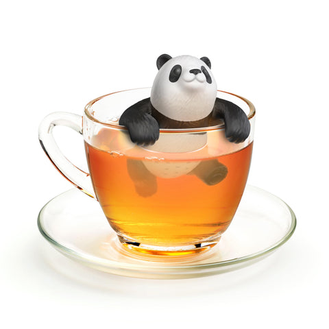 Regalo encantador en caja colorida, perfecto para amantes del té y panda