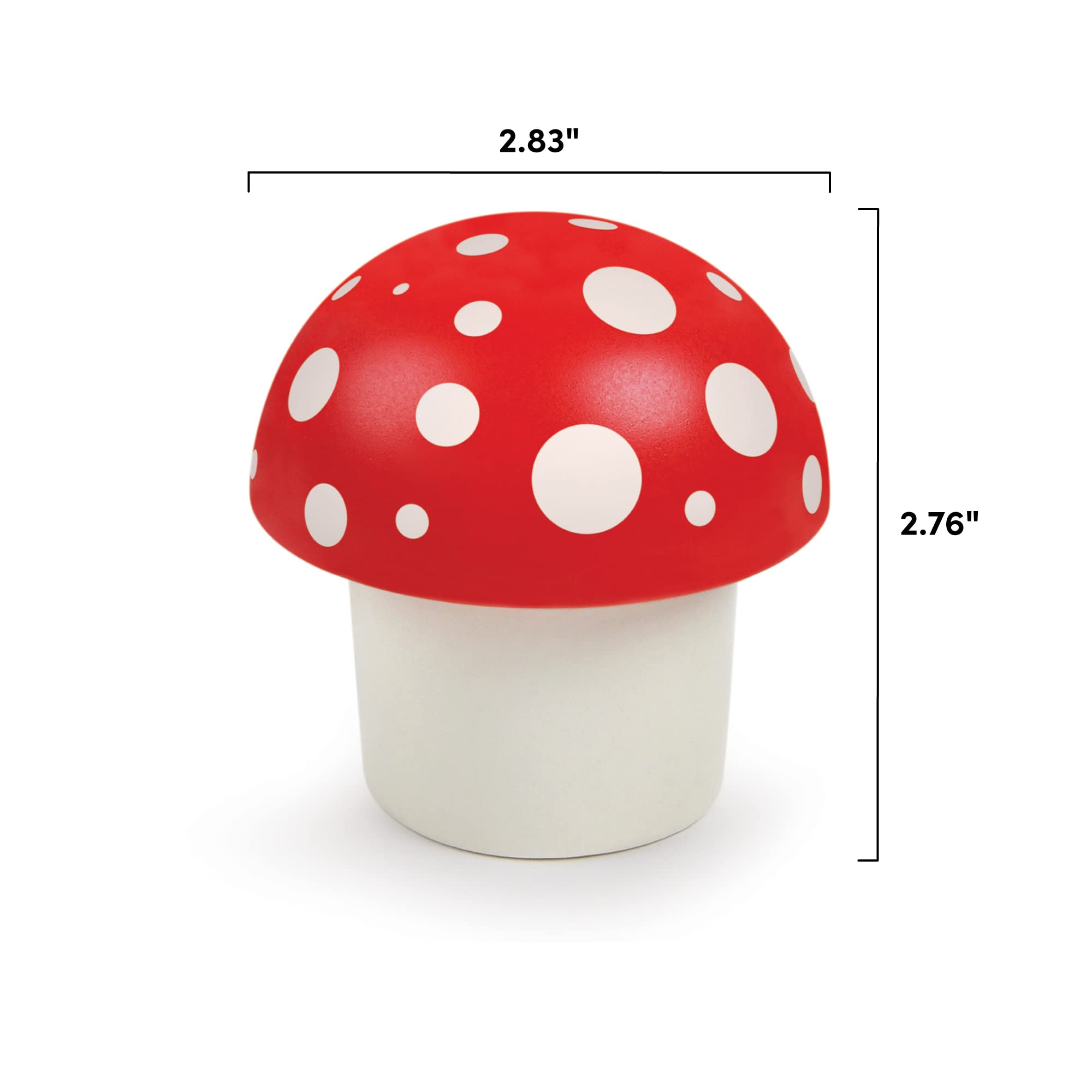 Genuine Fred diseño rojo y blanco: añadir color y estilo al moler hierbas.