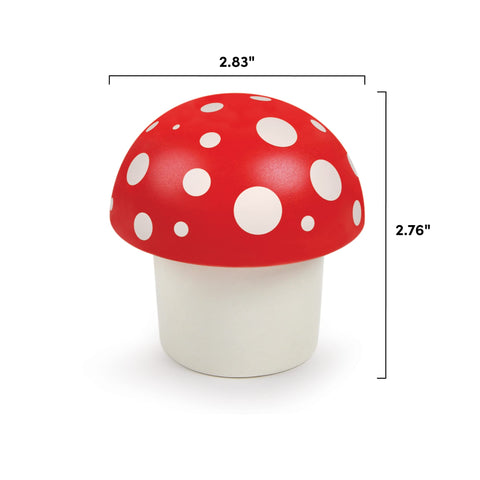 Genuine Fred diseño rojo y blanco: añadir color y estilo al moler hierbas.