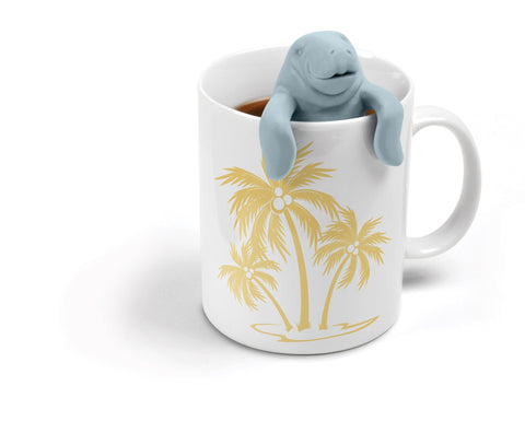 Infusor manatí de silicona de Genuine Fred con diseño encantador.