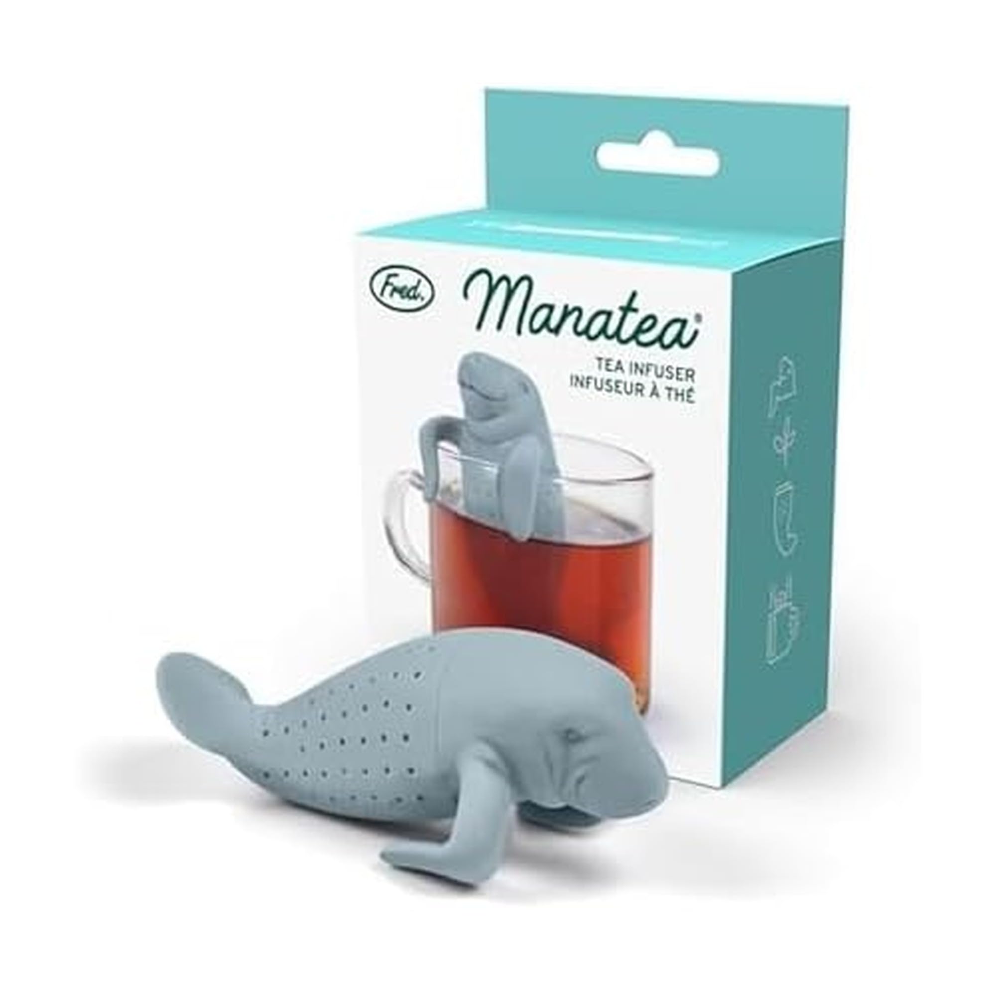 Genuine Fred MANATEA infusor manatí azul para infusionar sin residuos.
