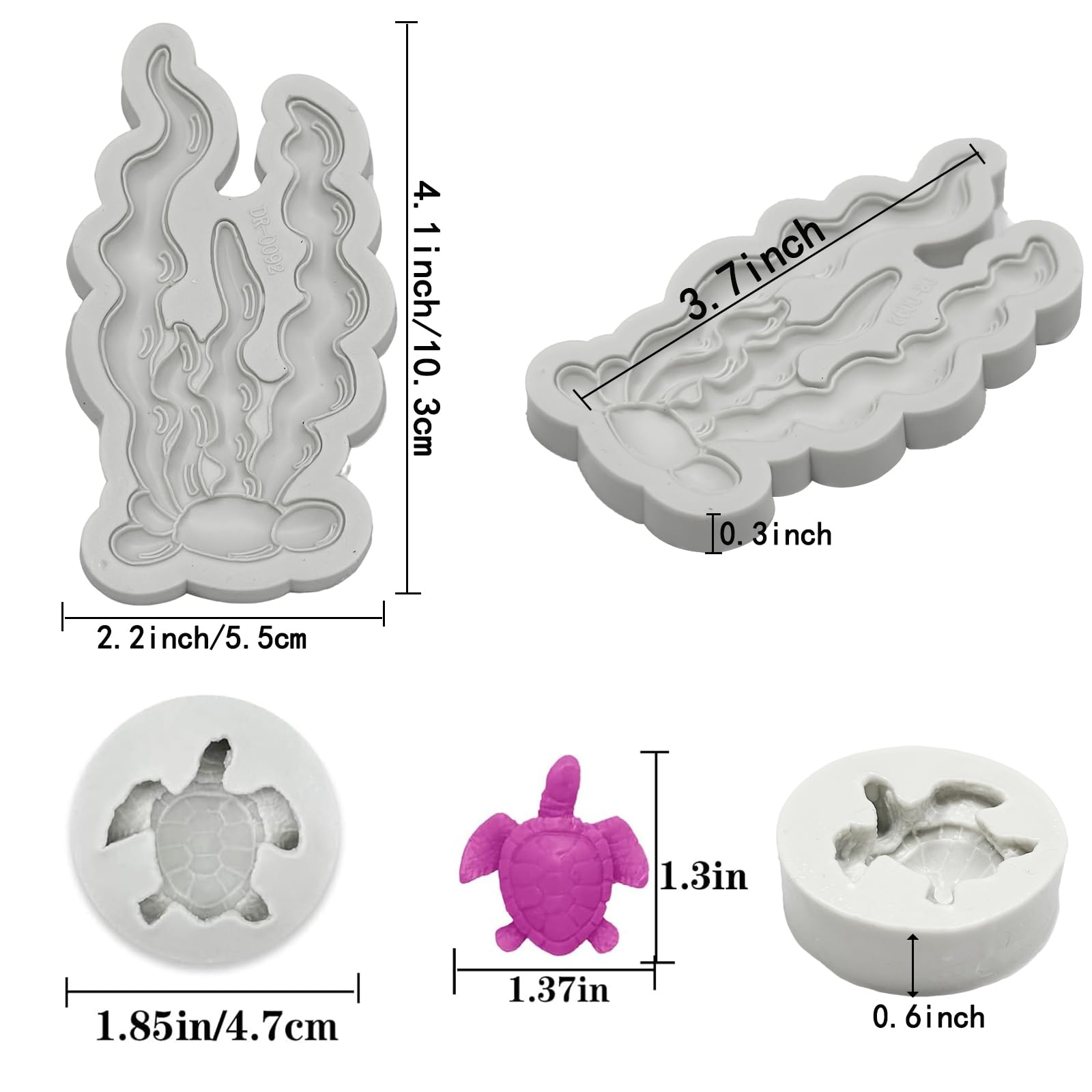 GeoGeoDIY molde coral 2 para galletas, resultados nítidos y decorativos.