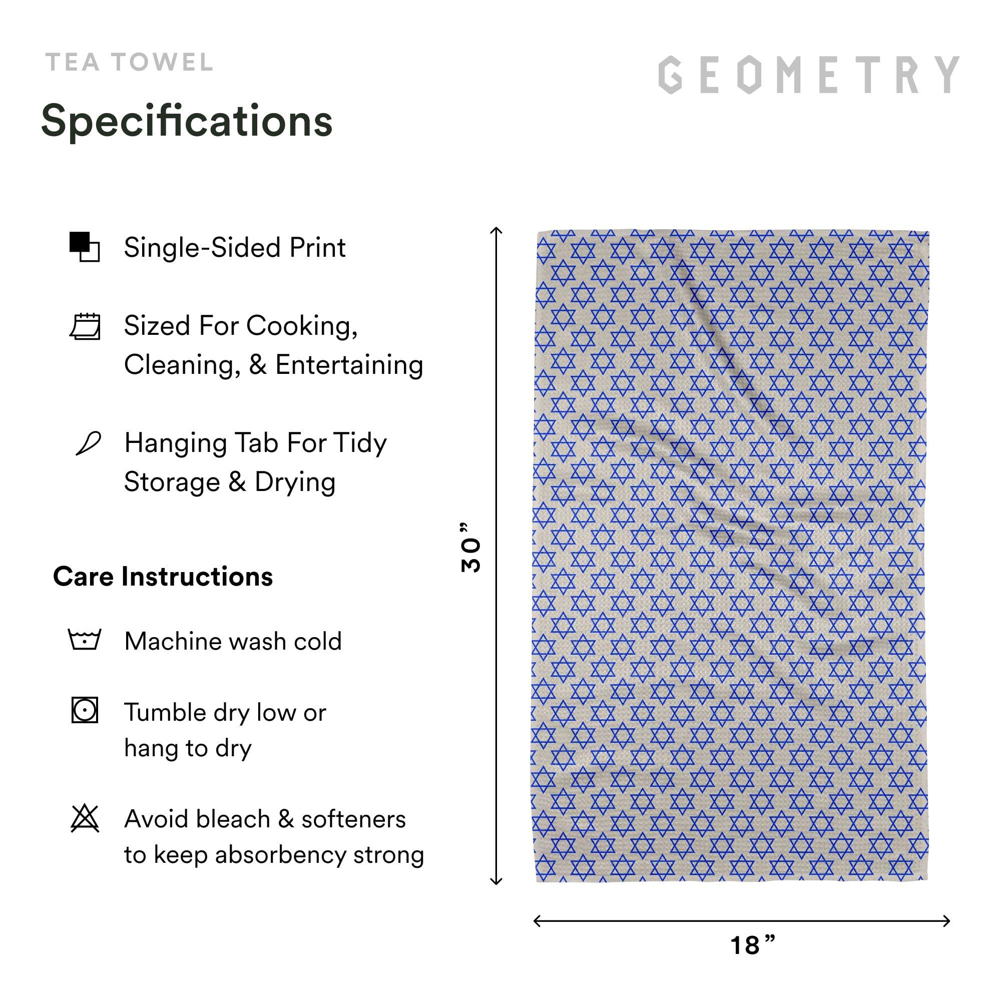 GEOMETRY Davids Star, diseño navideño para añadir estilo a la cocina.