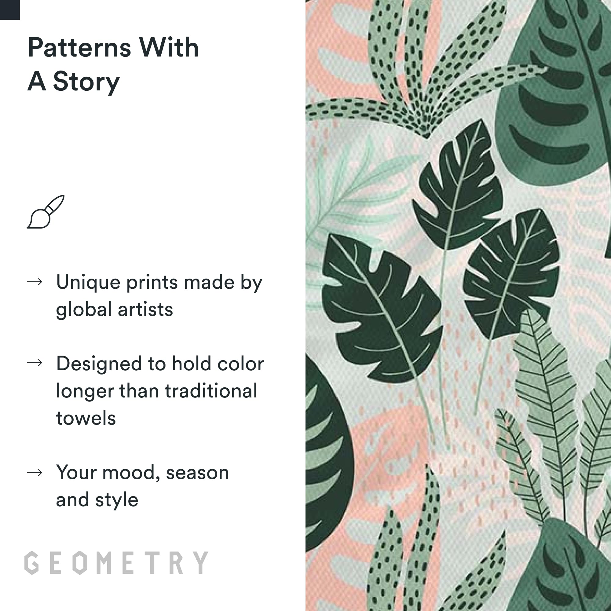 Geometry Diedre, tacto suave para secar manos y utensilios.